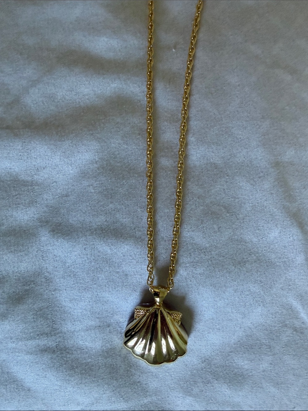 kendra scott lucia shell gold light mauve illusion short pendant necklace - Picture 8 of 8